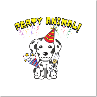 Party Animal Dalmatian Posters and Art